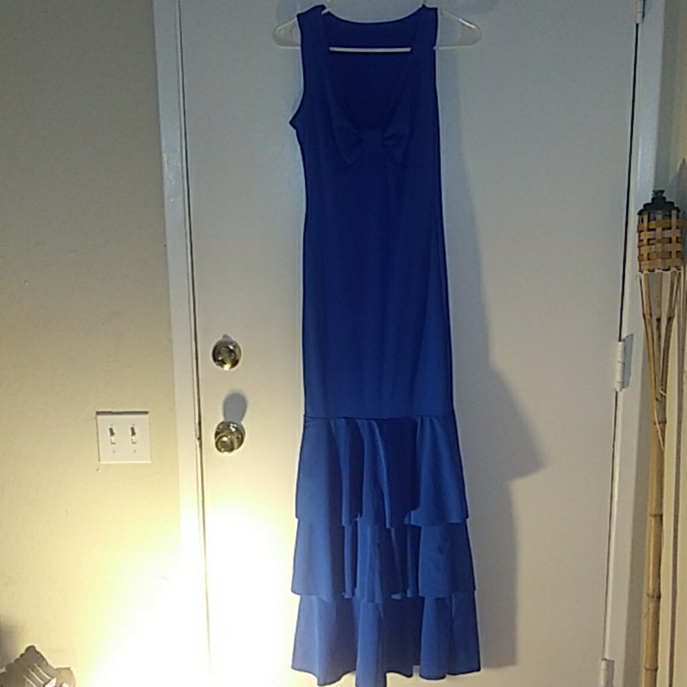 Blue Mermaid Cut Bodycon